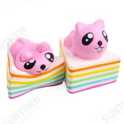 Triangle Rainbow Cat Squishy 13*10*10.5CM Licensed Slow Rising With Packaging Collection Gift Triangle Rainbow Cat Squishy 13*10*10.5CM Licensed Slow Rising With Packaging Collection Gift