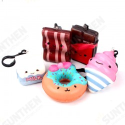 Squishy Bun Food Cute Phone Bag Hanging Decor Keyring Beef Milk Box Chocolate Slow Rising 7cm Gift Collection Squishy Bun Food Cute Phone Bag Hanging Decor Keyring Beef Milk Box Chocolate Slow Rising 7cm Gift Collection