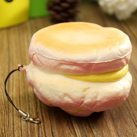 Squishy Cell Phone Charms Soft Cream Bread Bag Straps Hand Pillow