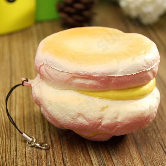 Squishy Cell Phone Charms Soft Cream Bread Bag Straps Hand Pillow