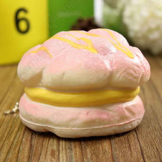 Squishy Cell Phone Charms Soft Cream Bread Bag Straps Hand Pillow