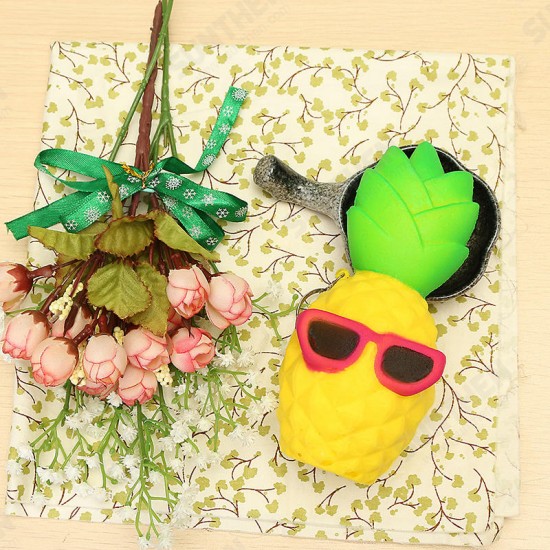 Squishy Cool Pineapple 16cm Slow Rising Soft Squeeze Collection Gift Decor Toy