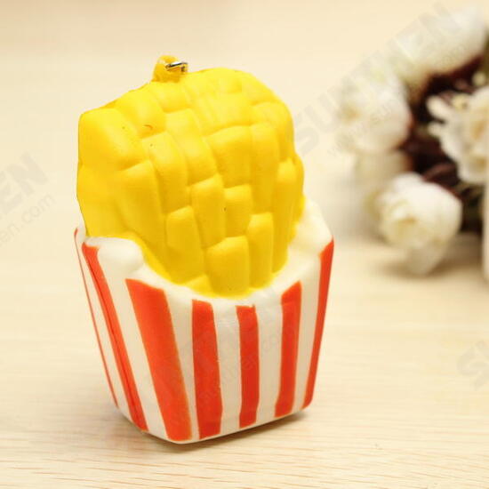 Squishy French Fries Patato Chips Scented Toy Phone Bag Strap Pendant Decor Gift