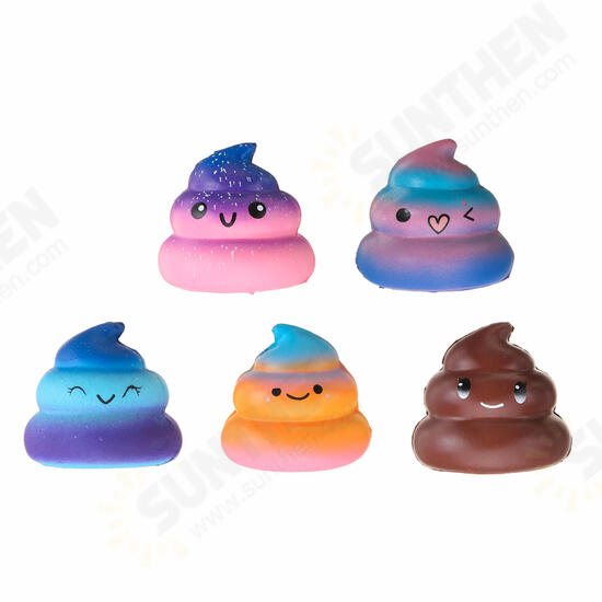 Squishy Galaxy Poo Squishy Hand Pillow 6.5CM Slow Rising With Packaging Collection Gift Decor Toy