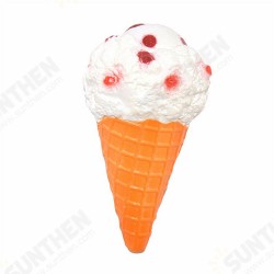 Squishy Jumbo Ice Cream Cone 19cm Slow Rising White Pink Toy Collection Gift Decor Squishy Jumbo Ice Cream Cone 19cm Slow Rising White Pink Toy Collection Gift Decor