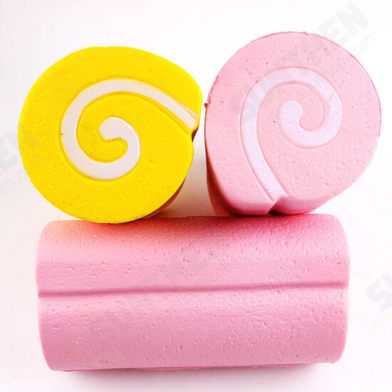 Squishy Jumbo Swiss Cake Roll 15cm Slow Rising Cute Kawaii Bear Cake Collection Gift Decor Toy