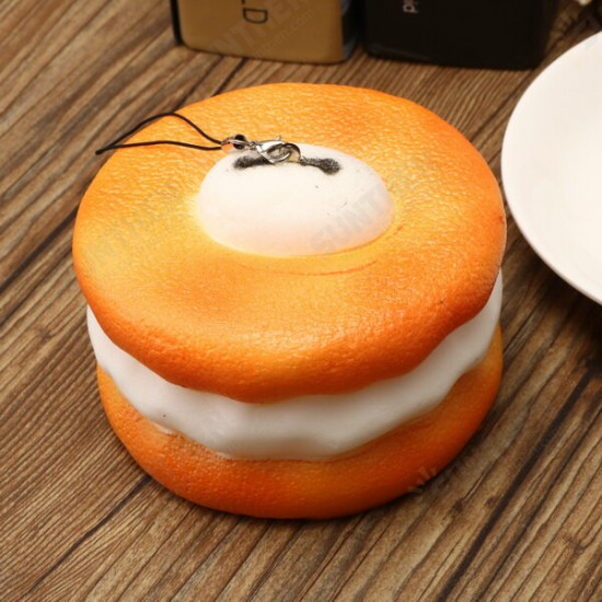 Squishy Macaroon 10cm Slow Rising Dessert Sweet Collection Phone Bag Strap Decor Gift Toy