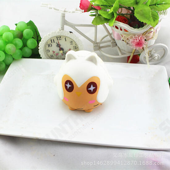 Squishy Owl 10cm Soft Sweet Cute Bird Animals Slow Rising Collection Gift Decor Toy