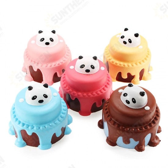 Squishy Panda Cake 12cm Slow Rising With Packaging Collection Gift Decor Soft Squeeze Toy