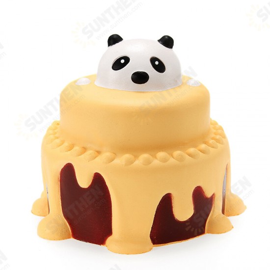 Squishy Panda Cake 12cm Slow Rising With Packaging Collection Gift Decor Soft Squeeze Toy