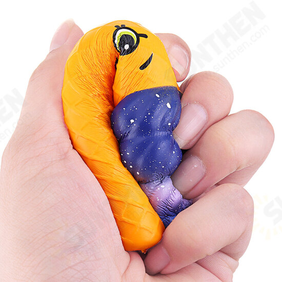 Squishy Pen Cap Smile Face Ice Cream Cone Slow Rising Jumbo With Pen Stress Relief Toys Student Office Gift