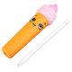 Squishy Pen Cap Smile Face Ice Cream Cone Slow Rising Jumbo With Pen Stress Relief Toys Student Office Gift