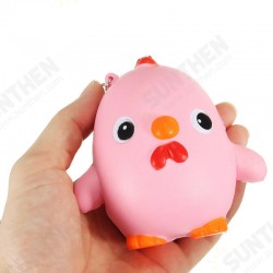 Squishy Pink Chicken Jumbo 10cm Slow Rising Collection Gift Decor Soft Toy Phone Bag Strap Squishy Pink Chicken Jumbo 10cm Slow Rising Collection Gift Decor Soft Toy Phone Bag Strap