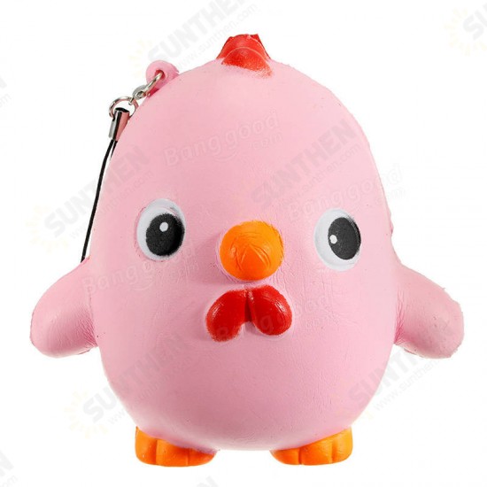 Squishy Pink Chicken Jumbo 10cm Slow Rising Collection Gift Decor Soft Toy Phone Bag Strap Squishy Pink Chicken Jumbo 10cm Slow Rising Collection Gift Decor Soft Toy Phone Bag Strap