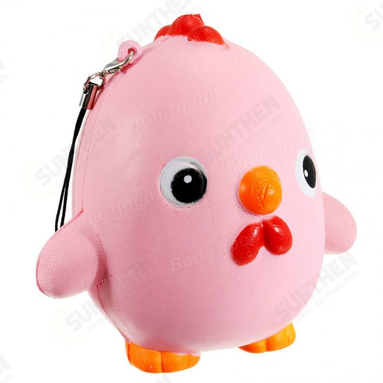 Squishy Pink Chicken Jumbo 10cm Slow Rising Collection Gift Decor Soft Toy Phone Bag Strap Squishy Pink Chicken Jumbo 10cm Slow Rising Collection Gift Decor Soft Toy Phone Bag Strap