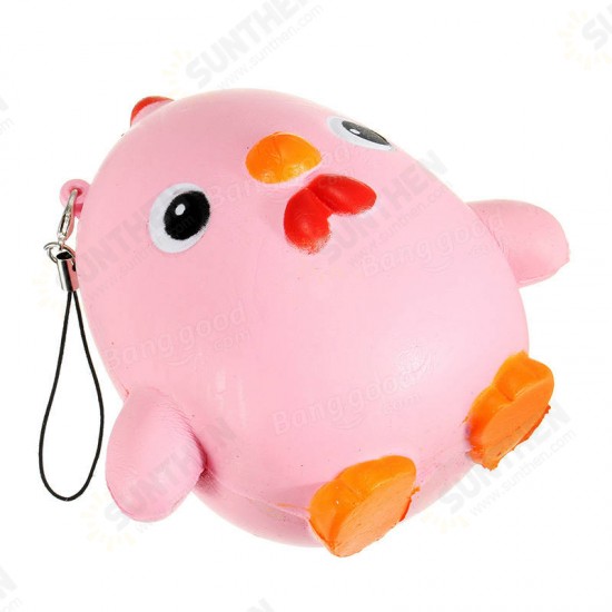 Squishy Pink Chicken Jumbo 10cm Slow Rising Collection Gift Decor Soft Toy Phone Bag Strap Squishy Pink Chicken Jumbo 10cm Slow Rising Collection Gift Decor Soft Toy Phone Bag Strap