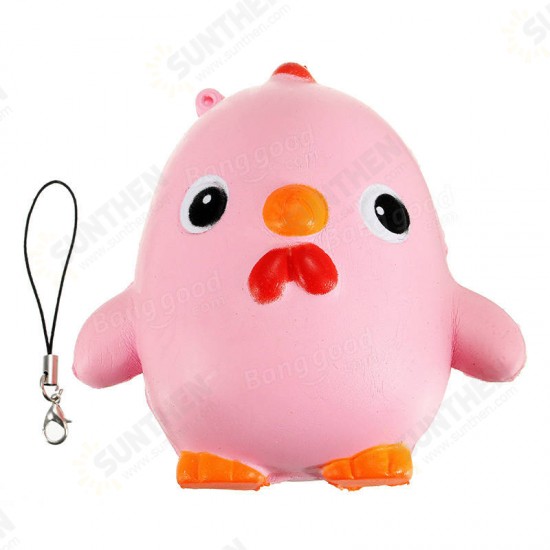 Squishy Pink Chicken Jumbo 10cm Slow Rising Collection Gift Decor Soft Toy Phone Bag Strap Squishy Pink Chicken Jumbo 10cm Slow Rising Collection Gift Decor Soft Toy Phone Bag Strap