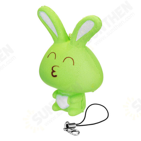 Squishy Rabbit Bunny 8cm Soft Slow Rising Phone Bag Strap Decor Collection Gift Toy