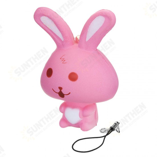 Squishy Rabbit Bunny 8cm Soft Slow Rising Phone Bag Strap Decor Collection Gift Toy