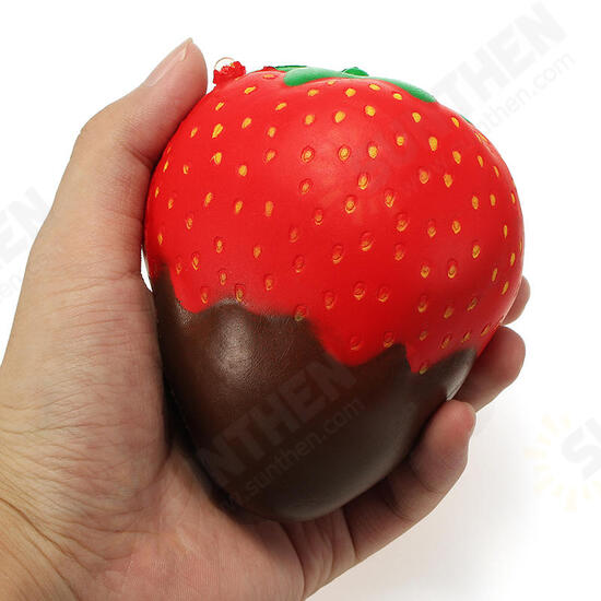 Squishy Rainbow Jam Chocolate Strawberry Jumbo 10cm Soft Slow Rising Fruit Collection Gift Decor Toy Squishy Rainbow Jam Chocolate Strawberry Jumbo 10cm Soft Slow Rising Fruit Collection Gift Decor Toy