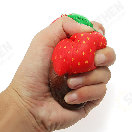 Squishy Rainbow Jam Chocolate Strawberry Jumbo 10cm Soft Slow Rising Fruit Collection Gift Decor Toy Squishy Rainbow Jam Chocolate Strawberry Jumbo 10cm Soft Slow Rising Fruit Collection Gift Decor Toy