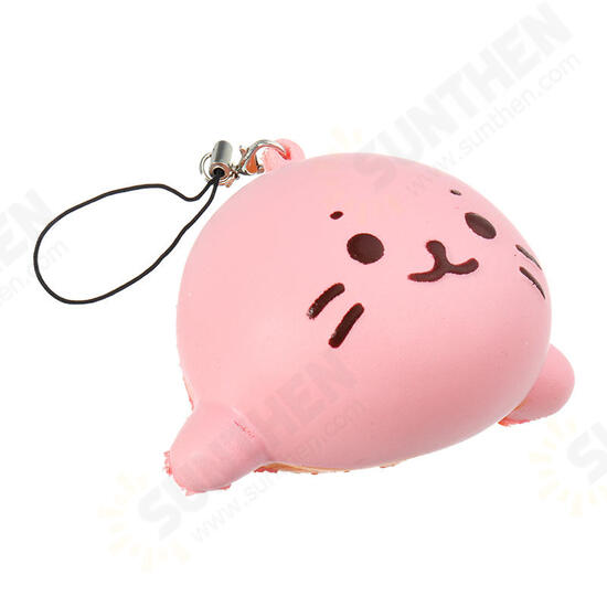 Squishy Seals Slow Rising 7cm Cute Soft Squishy With Chain Kid Toy