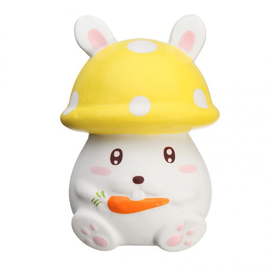 Squishy Slow Rising 12.5CM Mushroom Carrot Bunny Rabbit Phone Straps Pendant Toy Original Packaging