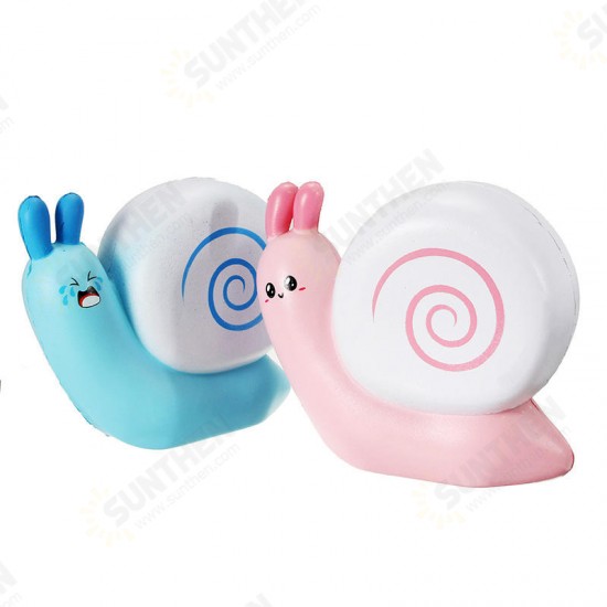 Squishy Snail Pink Blue Jumo 12cm Slow Rising With Packaging Collection Gift Decor Toy