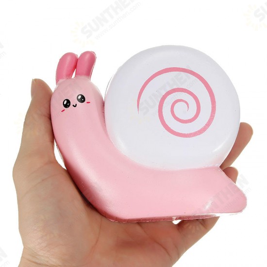 Squishy Snail Pink Blue Jumo 12cm Slow Rising With Packaging Collection Gift Decor Toy