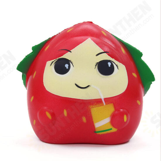 Squishy Strawberry Girl 13CM Slow Rising Rebound Toys With Packaging Gift Decor