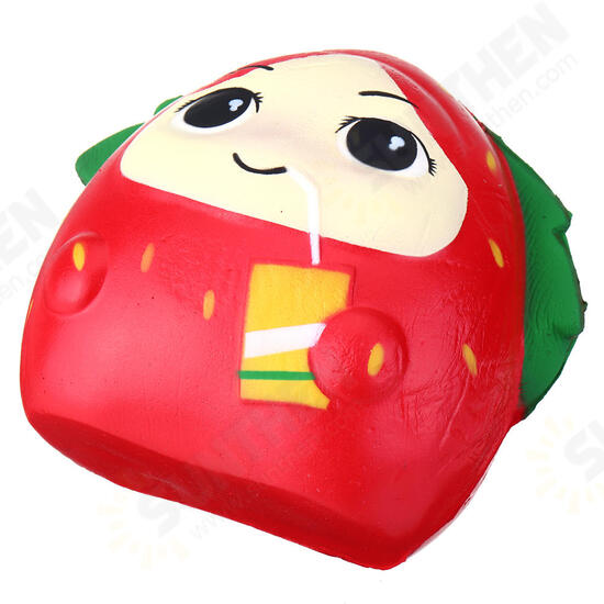 Squishy Strawberry Girl 13CM Slow Rising Rebound Toys With Packaging Gift Decor