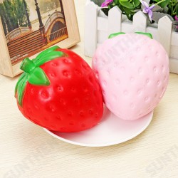 Squishy Strawberry Jumbo 11.5cm Slow Rising Soft Fruit Collection Gift Decor Toy Squishy Strawberry Jumbo 11.5cm Slow Rising Soft Fruit Collection Gift Decor Toy