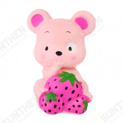 Squishy Strawberry Rat 13CM Slow Rising Soft Toy Stress Relief Gift Collection With Packing Squishy Strawberry Rat 13CM Slow Rising Soft Toy Stress Relief Gift Collection With Packing