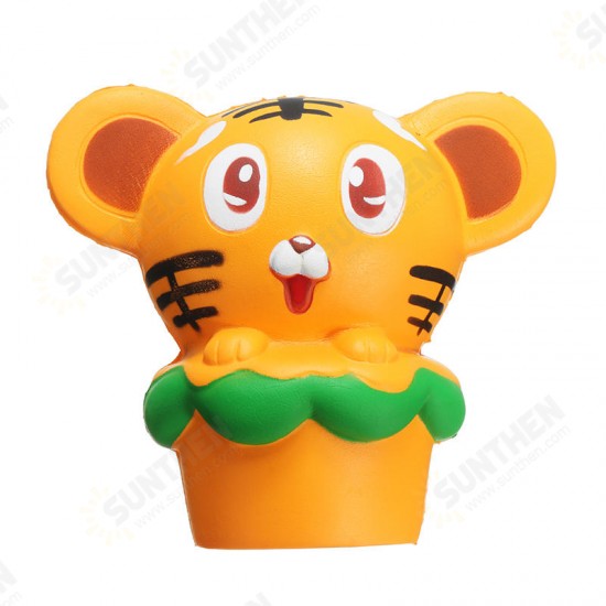 Squishy Tiger 13cm Soft Slow Rising 10s Collection Gift Decor Squeeze Stress Reliever Toy