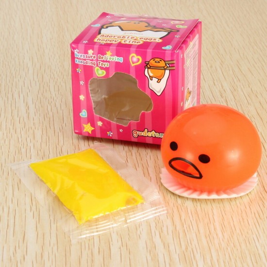 Squishy Vomitive Slime Egg With Yellow Yolk Stress Reliever Fun Gift