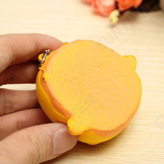 Squishy Yellow Duck Soft Cute Kawaii Phone Bag Strap Toy Gift 7*6.5*4cm