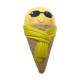 Ice Cream With Sunglasses Scarf Squishy 18cm Slow Rising With Packaging Collection Gift Ice Cream With Sunglasses Scarf Squishy 18cm Slow Rising With Packaging Collection Gift