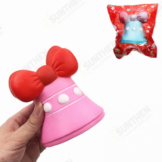 Jingle Bell Squishy Jumbo 12cm Christmas Gift Decor Collection Slow Rising With Packaging Toy