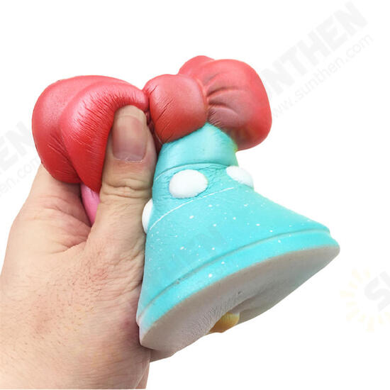 Jingle Bell Squishy Jumbo 12cm Christmas Gift Decor Collection Slow Rising With Packaging Toy