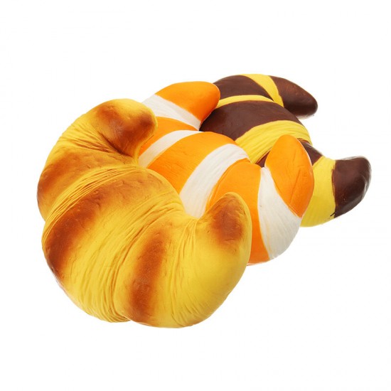 Jumbo Croissant Squishy Bread Super Slow Rising 18x12cm Squeeze Collection Toy Fun Gift