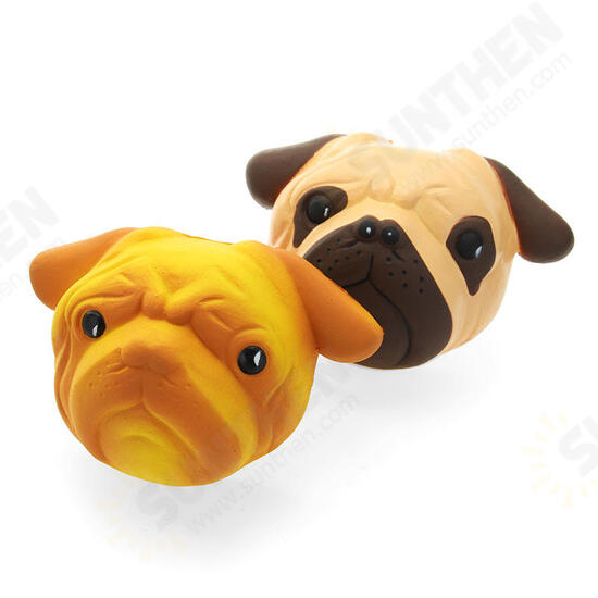 Dog Puppy Face Bread Squishy 11cm Slow Rising With Packaging Collection Gift Decor Toy