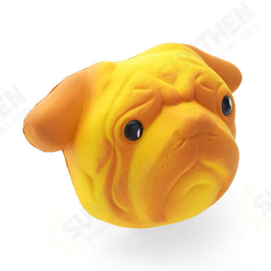 Dog Puppy Face Bread Squishy 11cm Slow Rising With Packaging Collection Gift Decor Toy