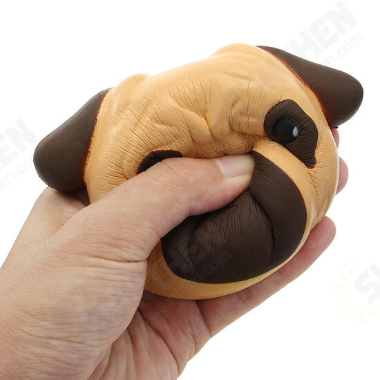 Dog Puppy Face Bread Squishy 11cm Slow Rising With Packaging Collection Gift Decor Toy