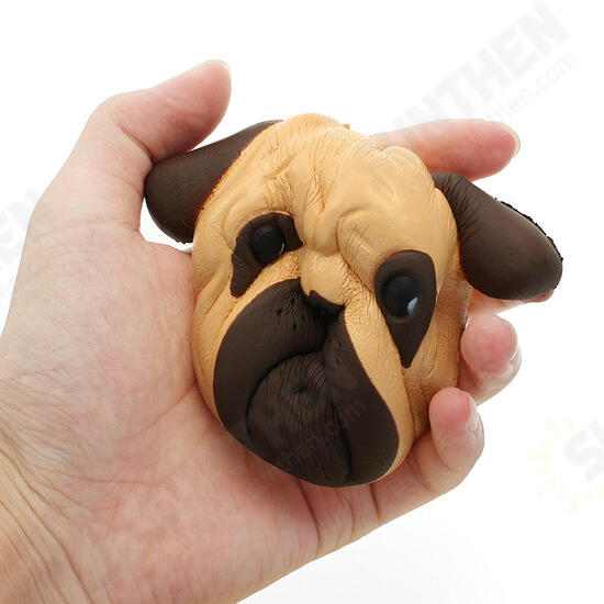 Dog Puppy Face Bread Squishy 11cm Slow Rising With Packaging Collection Gift Decor Toy