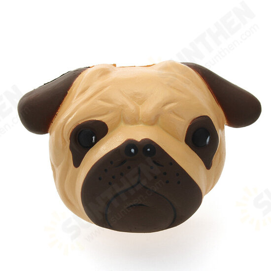 Dog Puppy Face Bread Squishy 11cm Slow Rising With Packaging Collection Gift Decor Toy