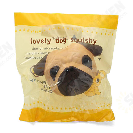 Dog Puppy Face Bread Squishy 11cm Slow Rising With Packaging Collection Gift Decor Toy