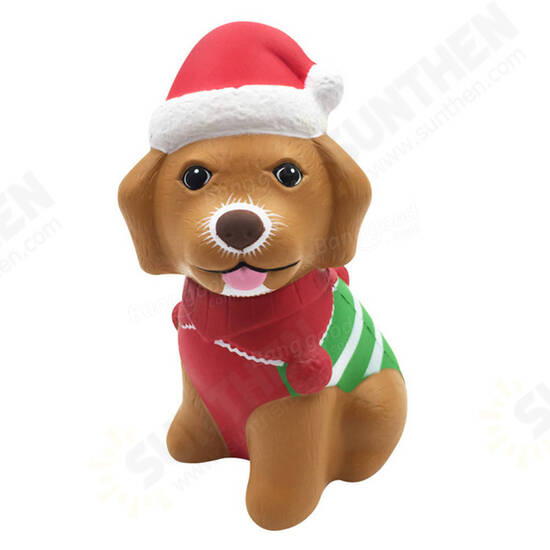 Christmas Puppy Squishy 13*8.5*6.5CM Licensed Slow Rising With Packaging Collection Gift