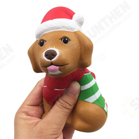 Christmas Puppy Squishy 13*8.5*6.5CM Licensed Slow Rising With Packaging Collection Gift