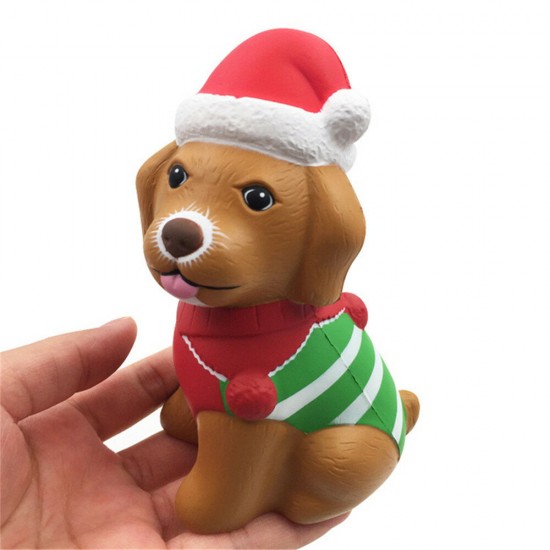Christmas Puppy Squishy 13*8.5*6.5CM Licensed Slow Rising With Packaging Collection Gift