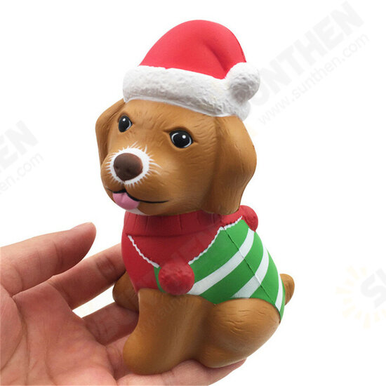 Christmas Puppy Squishy 13*8.5*6.5CM Licensed Slow Rising With Packaging Collection Gift